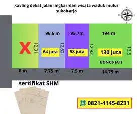 DIJUAL TANAH MURAHDIJUAL  BONUS POHON JATI DI SUKOHARJO