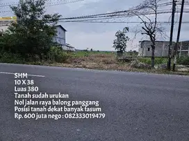Tanah pinggir jalan raya cocok buat buka usaha