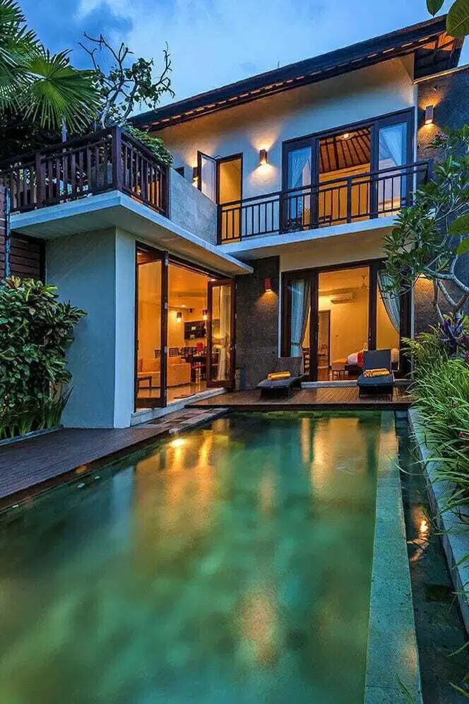 Villa di canggu,kawasan villa,view sawah, sunset,lokasi strategis