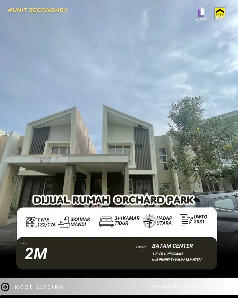 Dijual Rumah Orchard Park Vitis Batam Center