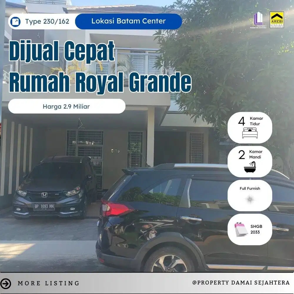 Dijual Rumah Royal Grande Batam Center