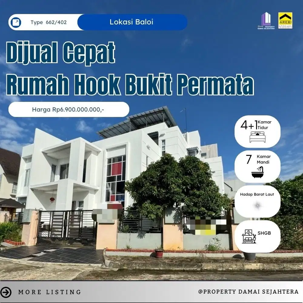 Dijual Rumah Mewah Bukit Permata Baloi