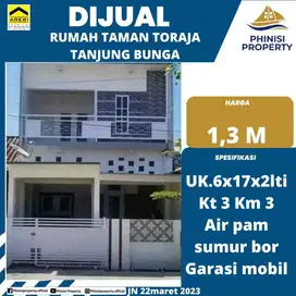 DIJUAL RUMAH MURAH DI TAMAN TORAJA TANJUNG BUNGA