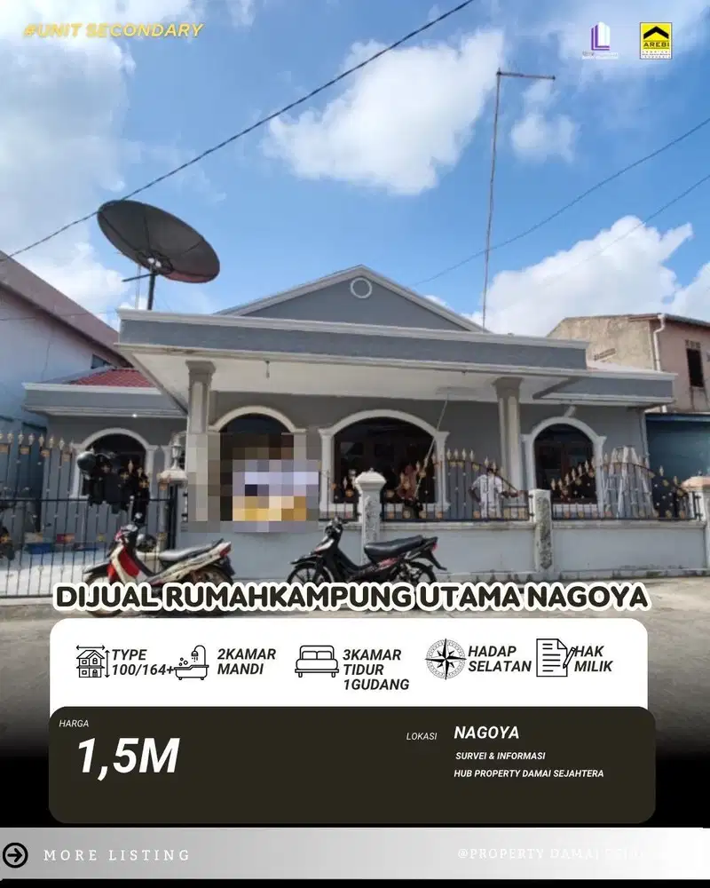 Dijual Cepat Rumah Kampung Utama Nagoya Batam