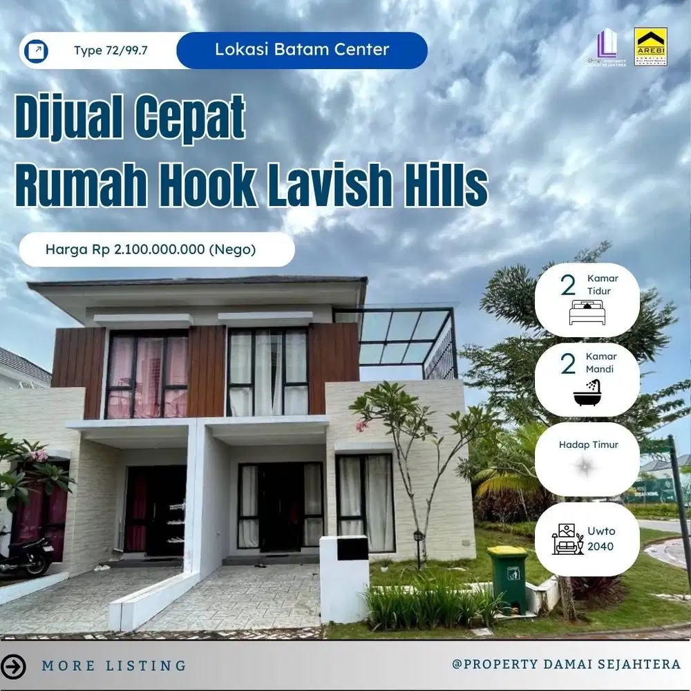 Dijual Rumah Hook Lavish Hill Citraland Megah Batam Center