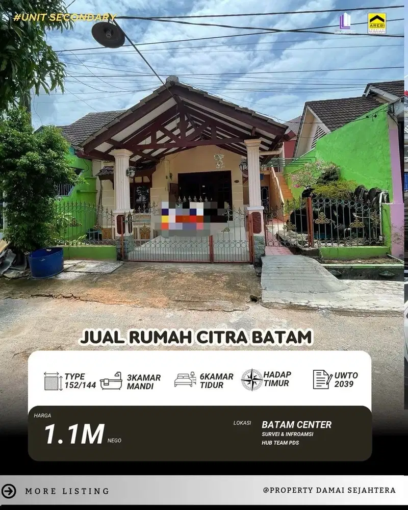Dijual Rumah Citra Batam Batam Center