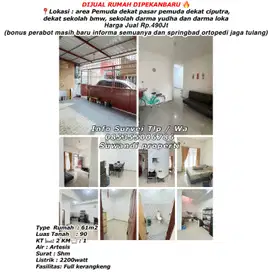 Dijual rumah jln.area pemuda dekat pasar pemuda