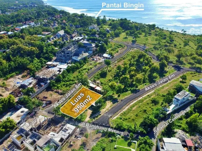 Tanah pantai Bingin Pecatu