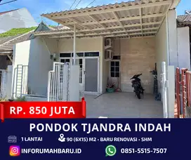 PONDOK TJANDRA BARU Renovasi ! ️Rumah 1 Lantai  Jual Cepat dekat Tol
