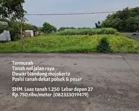 Termurah tanah nol jl raya dawar dekat polsek