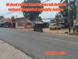 Dijual Cepat Tanah Pinggir Jalan Talang Keramat