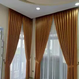 Pasang Tirai Gorden Jendela Gordyn Mewah Hordeng Terbaru Murah