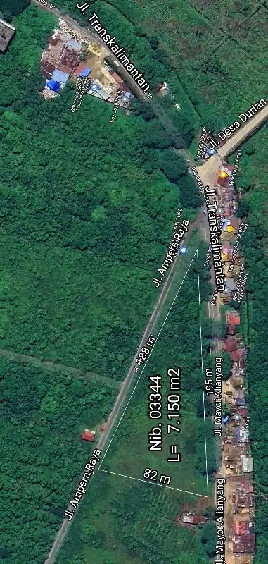 Tanah Strategis Tepi Jalan Mayor Alianyang