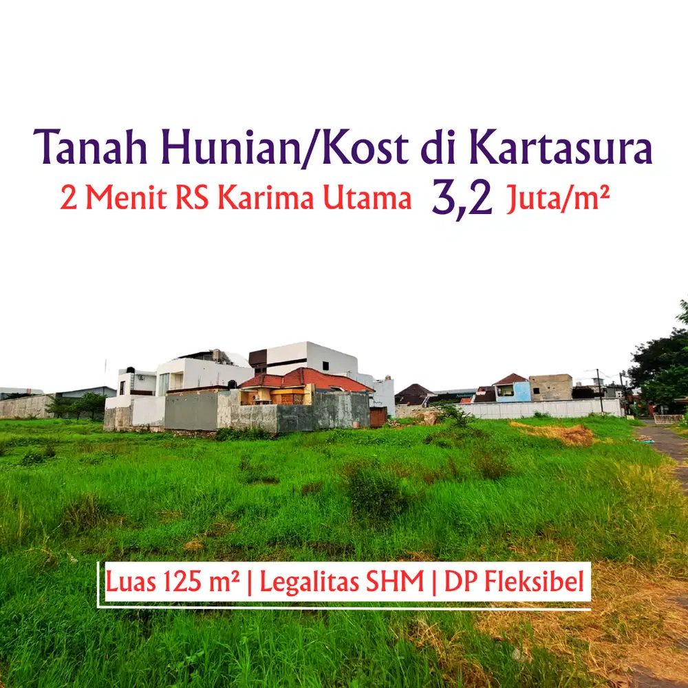 Jual Tanah SHM Kartasura Solo 2 menit RS Karima Utama: Bayar Cicil