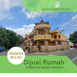 Rumah Di Solo Kota, Dekat Stadion Manahan, Siap AJB Notaris