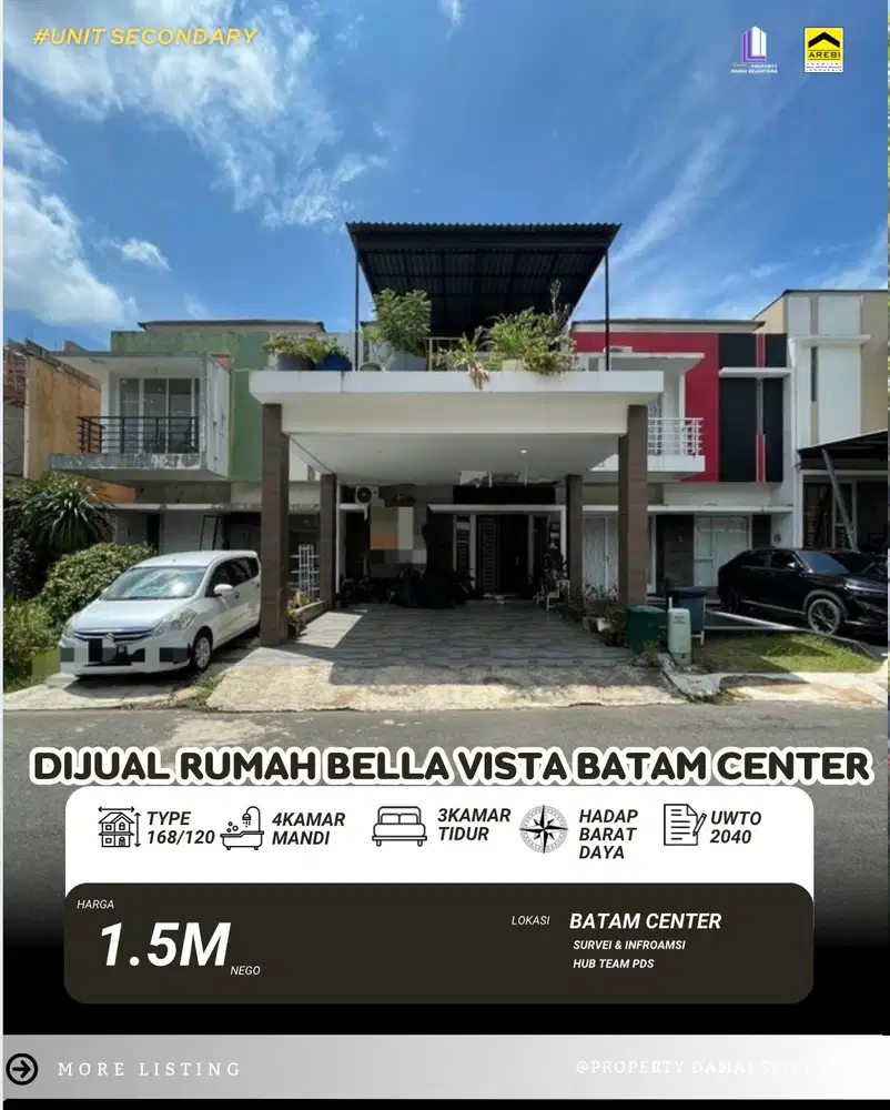 Dijual Murah Rumah Bella Vista Batam Center
