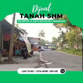 Tanah Pas Dirikan Kos; Belakang Terminal Penggung Boyolali; SHM Ready