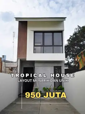 Rumah model tropical, konsep tata ruang unik dan menarik