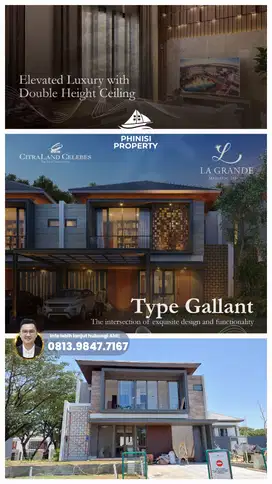 DIJUAL Rumah La Grande Mewah Premium di Citraland Celebes Hertasning