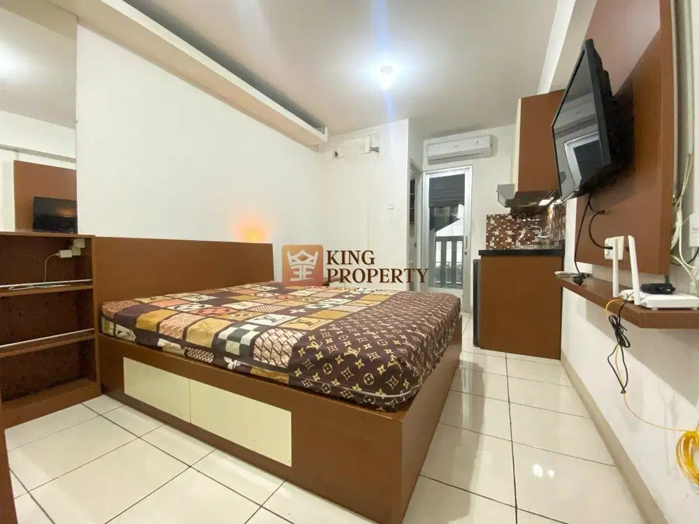 Langsung ke Mall! Studio 21m² Furnished Green Bay Pluit Lantai Rendah