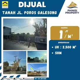 DIJUAL Kavling besar di Jalan Poros Galesong