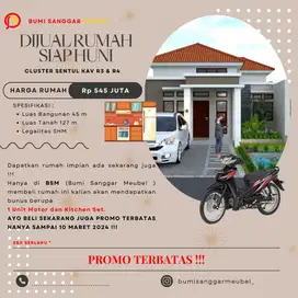 DIJUAL RUMAH MURAH BONUS KITCHEN SET DAN MOTOR TERBATAS,LOK. CINUNUK