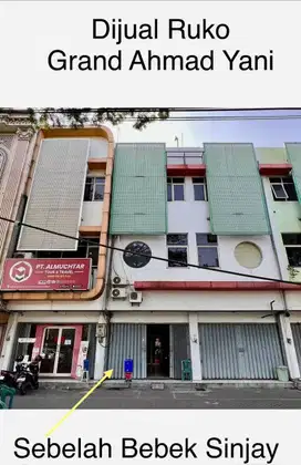 Dijual RUKO Raya Ahmad Yani Frontage Surabaya