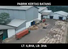 DIJUAL PABRIK KERTAS DI BATANG, JAWA TENGAH