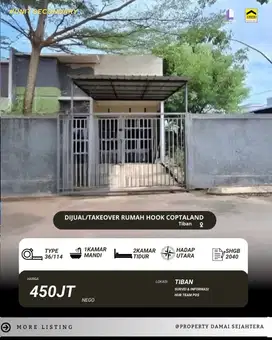 Dijual Rumah Hook Ciptaland tiban