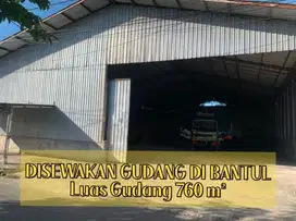 Disewakan Gudang Siap Pakai di Bantul
