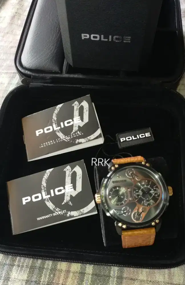 Jual jam tangan merk POLICE , Steampunk. Baru sekali pakai