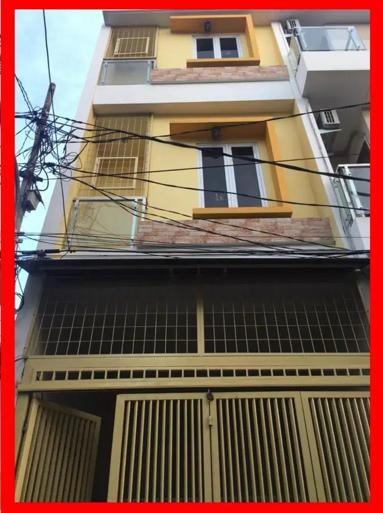 Dhyana rumah baru 4 lantai uk 3.5x10m lokasi bagus strategis jelambar