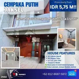 Sisa 1 Unit! Rumah Baru Siap Huni di Jantung Jakarta Pusat – Bebas Banjir & Akses Mudah ZN50