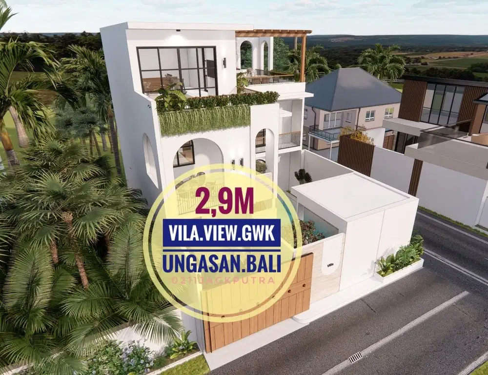 Villa View GWK for sale di Ungasan Jimbaran atas Kuta Bali