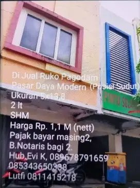 Dijual Ruko di Pagodam Daya Makassar