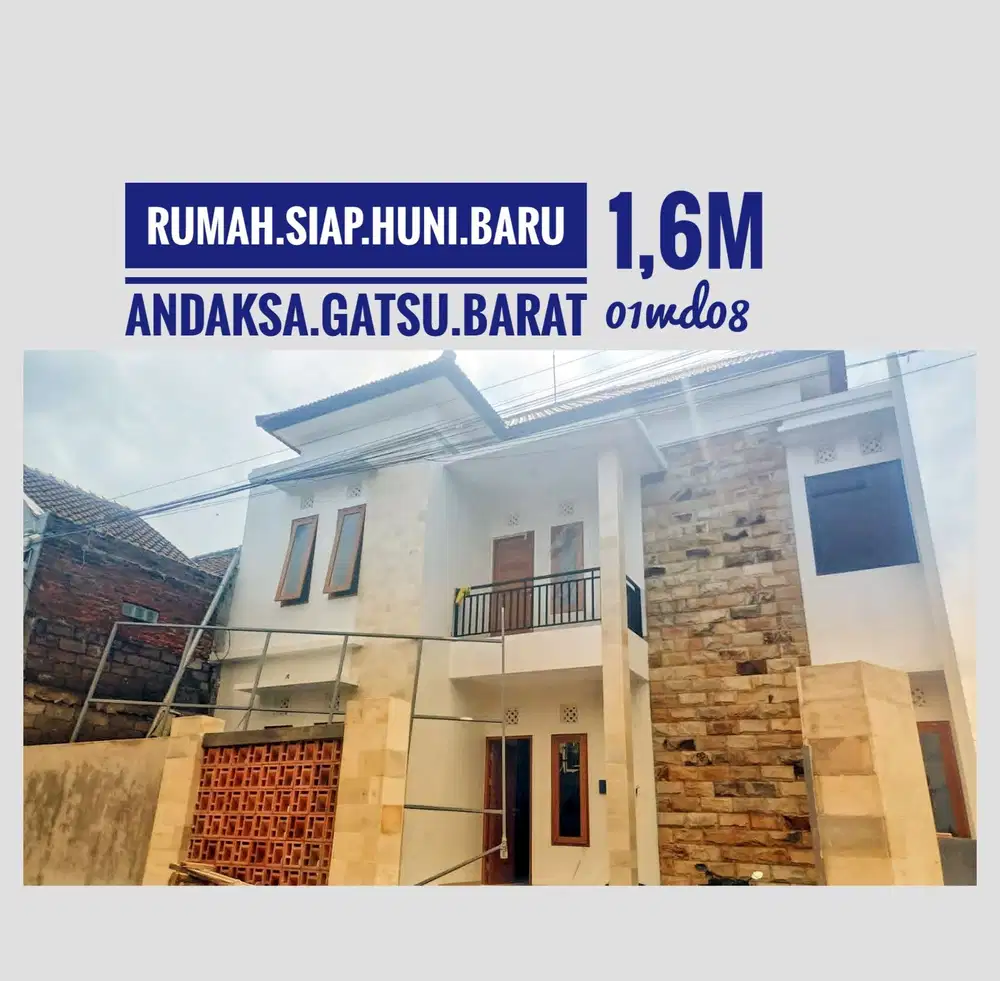 Rumah dijual Siap huni Baru Andakasa penamparan Gatsu Barat Denpasar