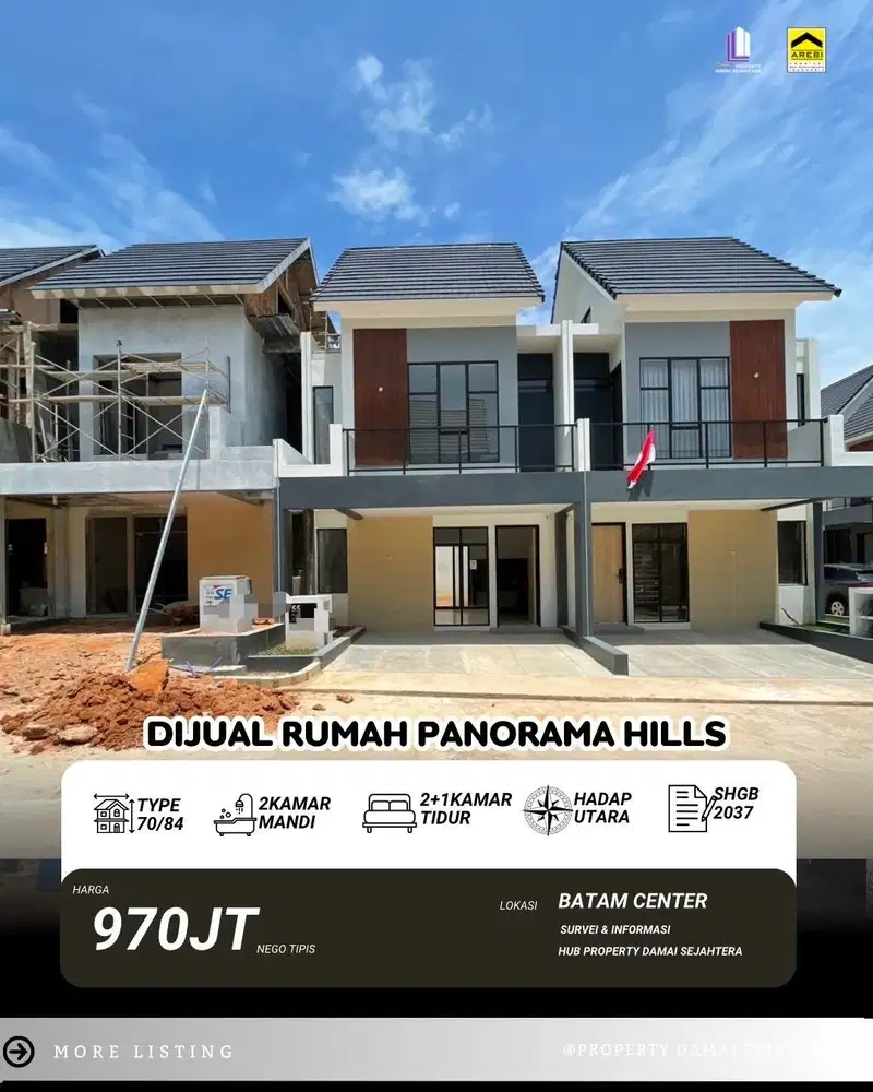 Dijual Rumah Baru Panaroma Hill Central Hill