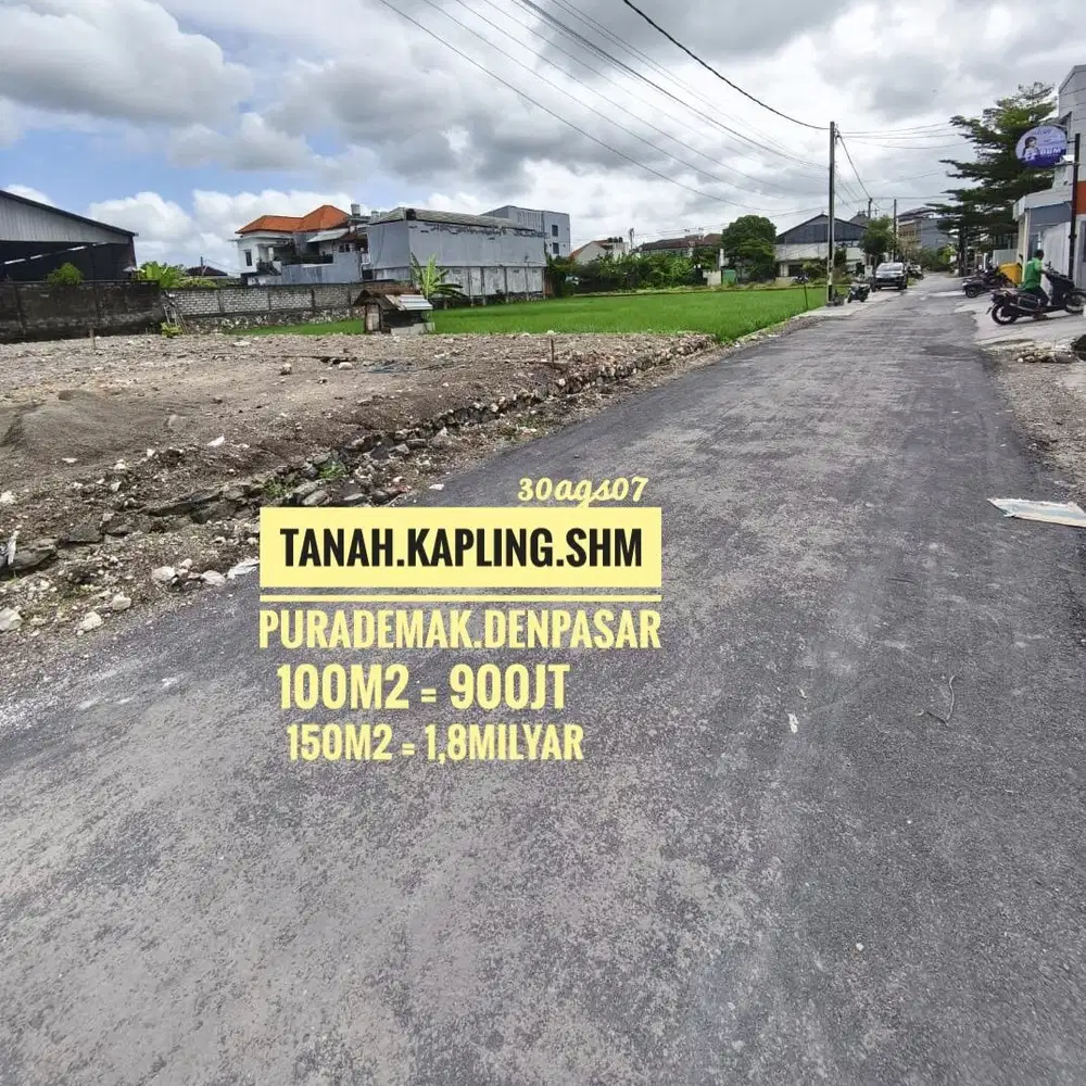 Tanah SHM Cocok Ruko gudang kantor kost apartment pura demak denpasar