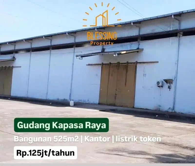 disewakan gudang kapasa raya