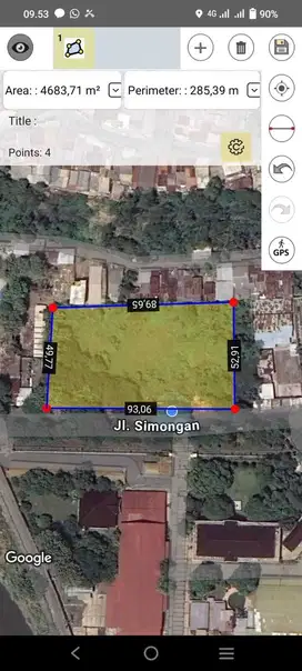 DISEWAKAN TANAH/ LAHAN STRATEGIS DI SIMONGAN SEMARANG, PINGGIR JALAN