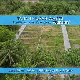 Tanah 700rb/m2 Dekat Kampus UNY Wates, SHM Ready