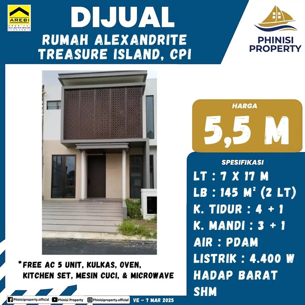 DIJUAL RUMAH MURAH 2 LANTAI DI CITRLAND CITY CPI