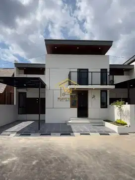 RUMAH MODERN KONTEMPORER MEZZANINE DI GODEAN DALAM PERUMAHAN