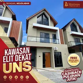 Rumah Mewah 2 Lantai dalam Sejuknya Udara Solo, Dekat Kampus UNS