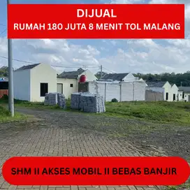 Rumah Dijual Promo 180 Juta 10 menit Exit Tol Malang