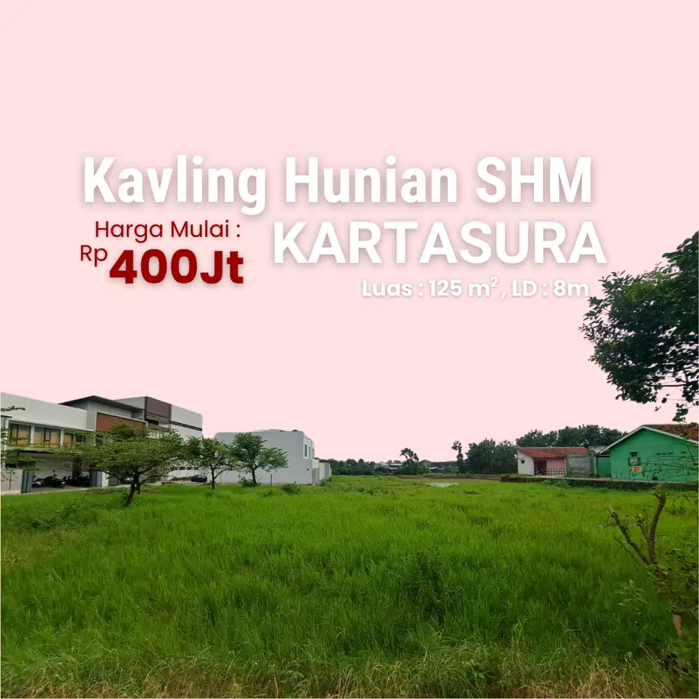 Kavling 700 Meter Tugu Kartasura Solo -  SHM, 125 m2