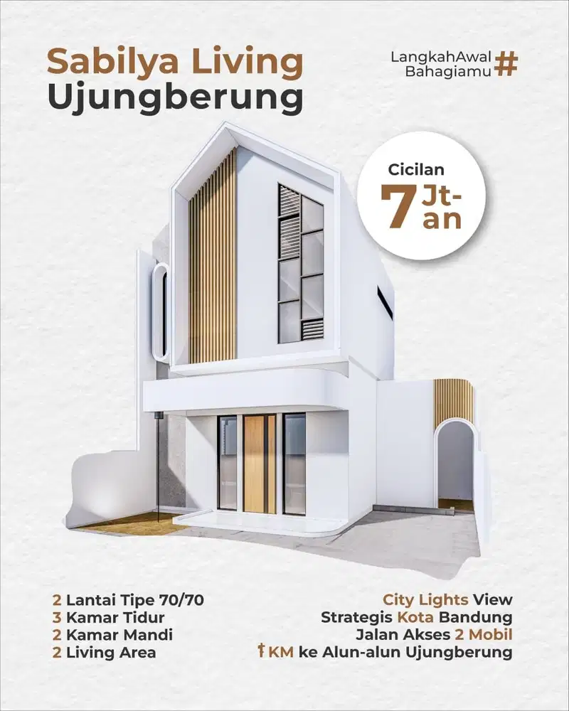 Rumah Termurah Syariah Sabilya Cluster diPusat Kota Bandung
