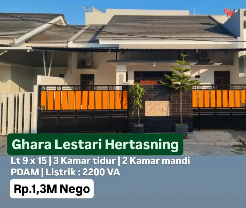 Jual rumah baru graha lestari hertasning