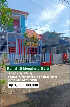 Rumah jl monginsidi baru