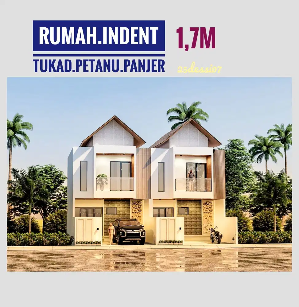 Jual rumah inden Tukad petanu Panjer Renon denpasar selatan bali
